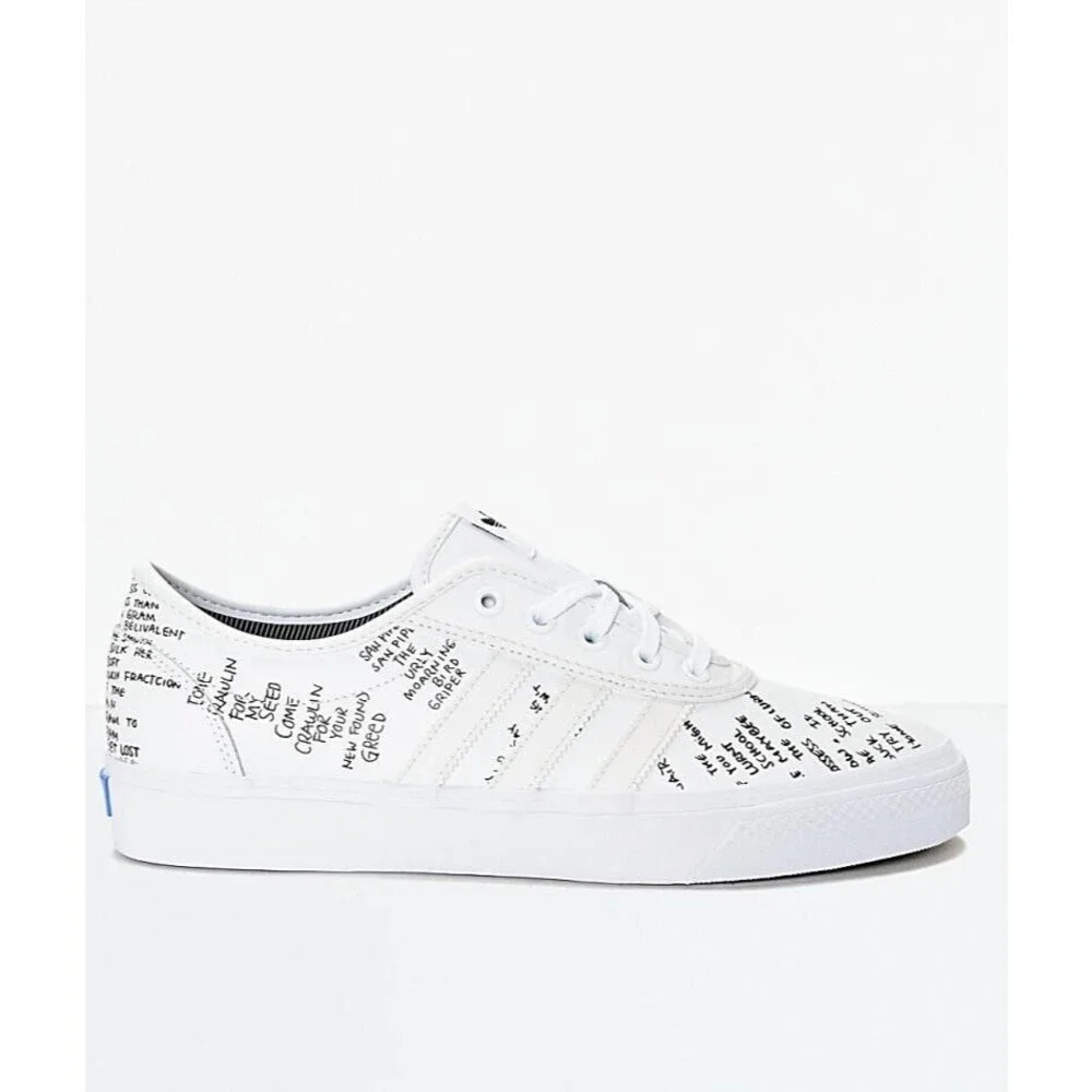 Adidas X Mark Gonzales Gonz Adi Ease White Skateboard Shoes Mens Size 10.5